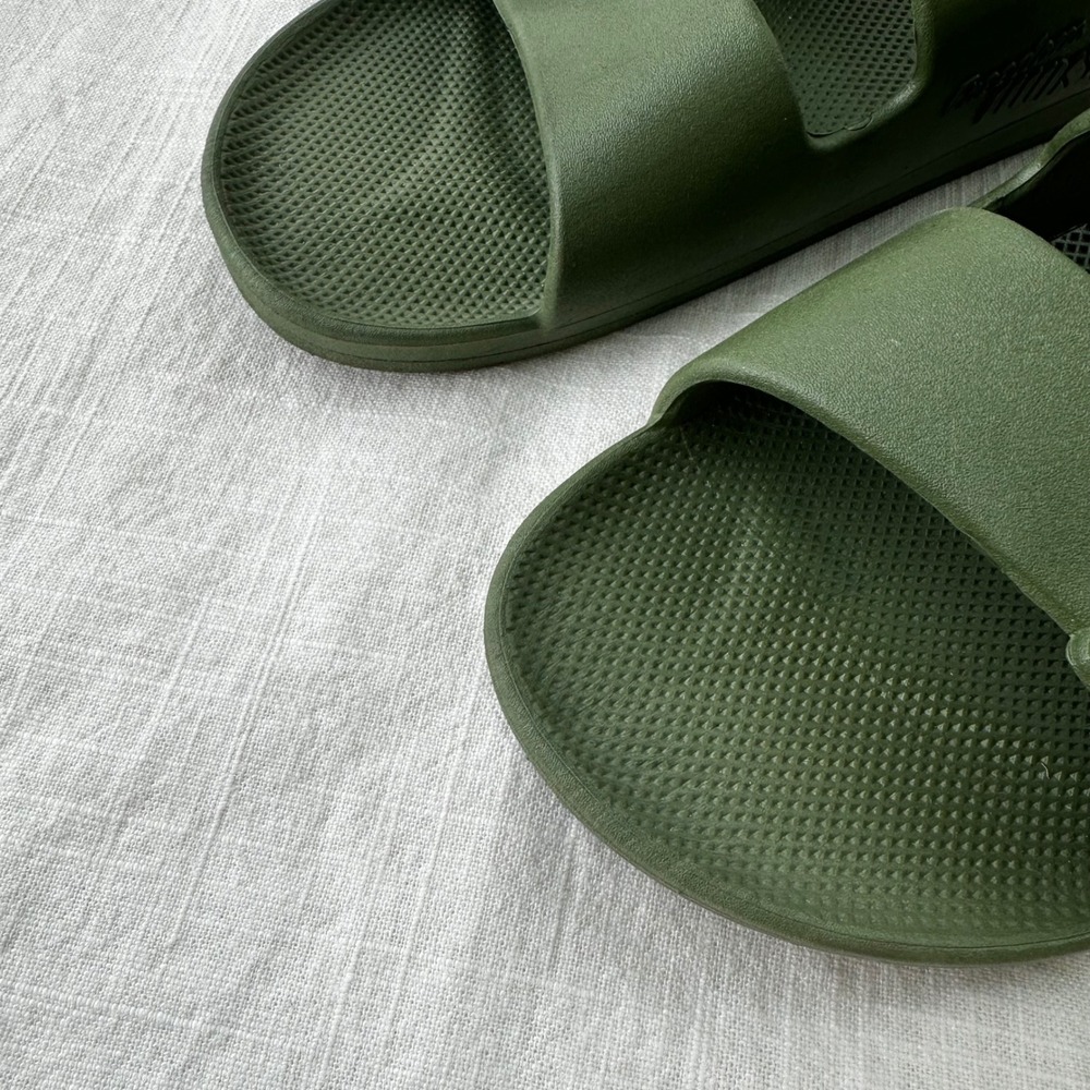 Freedom Moses Slides Sandals Olive Green Casual Mens Size 46/47 12/13 - Picture 4 of 7
